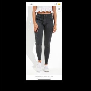 American Eagle Cargo Jegging Jeans 8